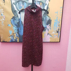 Victoria Sport Burgundy Leopard Print Dress